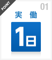 実働1日